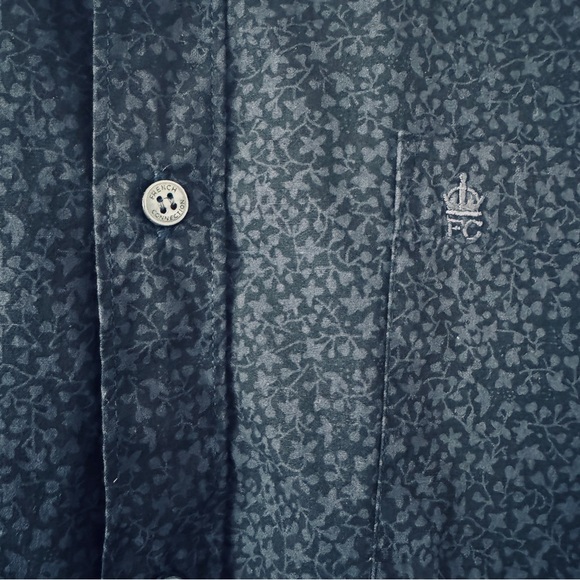 NWT Men's French Connection Long Sleeve Navy Shirt Size L - Picture 2 of 6